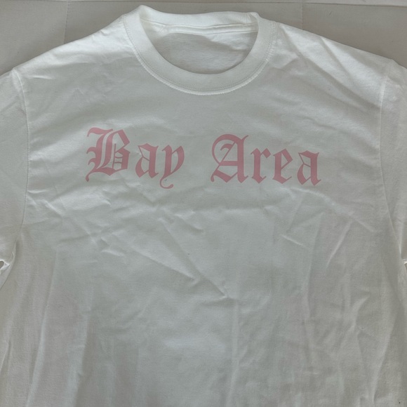 RARE bay area area code old english shirt - Picture 3 of 5